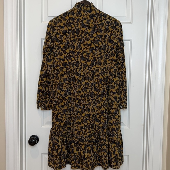 NWT Zanetti 1965 Italy Liberty of London Ruffle Tiered Boho Dress Size S Navy - Picture 5 of 15